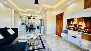 Posezení v ubytování Lake view Signature Home Munyonyo