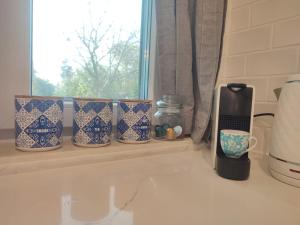 Coffee and tea making facilities at החן בירוק