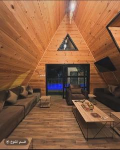 Χώρος καθιστικού στο aloha chalet