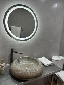 Koupelna v ubytování Casa Adora