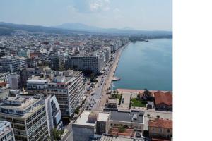 an aerial view of a city and a body of water at Ladadika Vibes Studio 2 in Thessaloniki