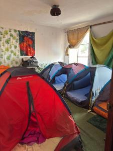 Postel nebo postele na pokoji v ubytování HappyCamping
