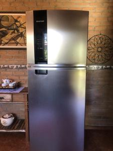 Kuchyň nebo kuchyňský kout v ubytování Chalé Romântico