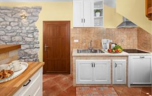 Η κουζίνα ή μικρή κουζίνα στο Four-Bedroom Apartment In Nova Vas
