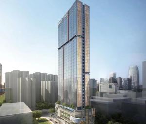 Vista generica su Shenzhen o vista sulla città dall'interno dell'aparthotel