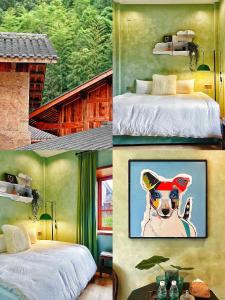 Postel nebo postele na pokoji v ubytování Yunzhu Healing Boutique B&B