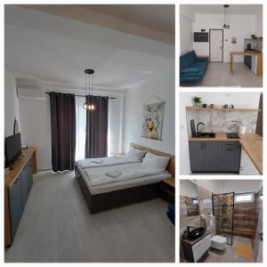 Ένα ή περισσότερα κρεβάτια σε δωμάτιο στο Apartament Serena