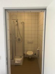 Koupelna v ubytování Klosterhof Neustadt am Main