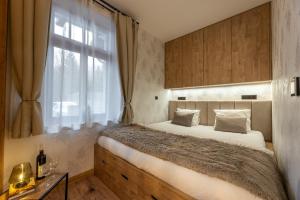 Postel nebo postele na pokoji v ubytování Apartmány Plavy