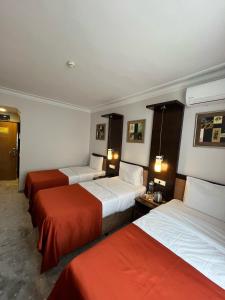 Postel nebo postele na pokoji v ubytování Hotel Topkapı