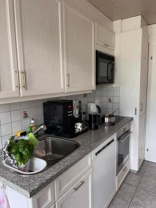 Η κουζίνα ή μικρή κουζίνα στο Camping Lazy Rancho - Eiger - Mönch - Jungfrau - Interlaken