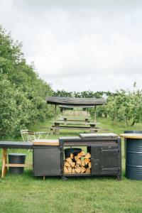 Eco Farm Camping 'de Waeldernis'外面的花园