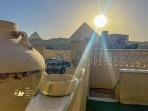 Balkón nebo terasa v ubytování Sidi Hamad Pyramids View
