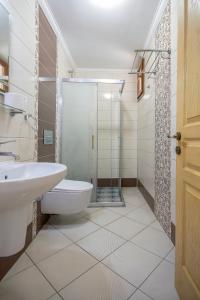 Koupelna v ubytování Datca Kilic Hotel