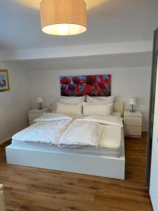 Posteľ alebo postele v izbe v ubytovaní Ferienwohnung Diwoky