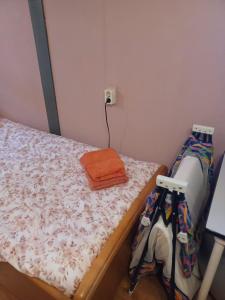 Letto o letti in una camera di Bungalow net buiten Zuidwolde