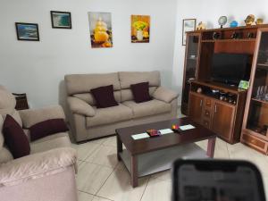 TV a/nebo společenská místnost v ubytování Apartamento el Carmen