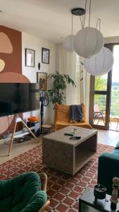 Χώρος καθιστικού στο riverside