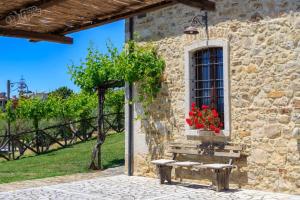 A garden outside Agriturismo Torre Gialluise