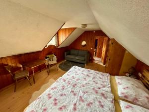 Postel nebo postele na pokoji v ubytování Chalet Feicht'n Schuster