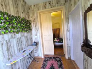Rúm í herbergi á Guest House Livia