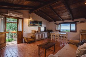 a living room with a couch and a table at B&B Calandrella in Maratea
