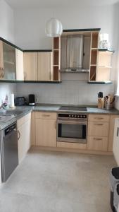 Cuina o zona de cuina de Ferienwohnung Cottbuser City II 4 fotos més