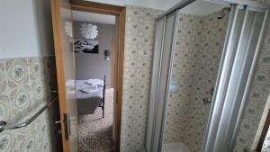 Koupelna v ubytování Albergo Valentini