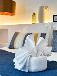 Postel nebo postele na pokoji v ubytování Moona Hostal Altea