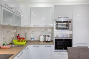 Kuchyň nebo kuchyňský kout v ubytování BF RESIDENCE