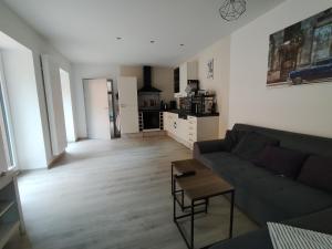 Kuchyň nebo kuchyňský kout v ubytování Ferienwohnung Hof Lanze