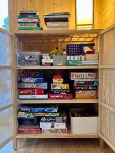 La biblioteca de la casa de vacaciones