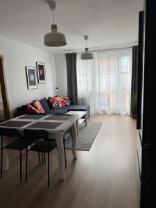 Ruang duduk di Apartament Gdańsk, darmowy parking prywatny