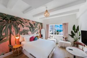 Postel nebo postele na pokoji v ubytování Le Particulier Miami + 28 fotografií