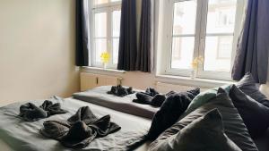 Llit o llits en una habitació de Ferienwohnung Cottbuser City II