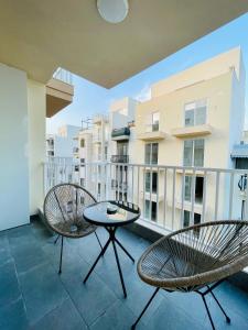 Balkón nebo terasa v ubytování See You Diego Court