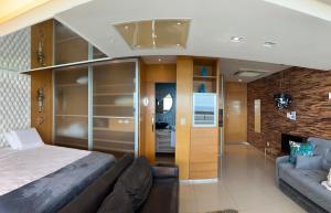 Kuchyň nebo kuchyňský kout v ubytování Luxuoso Apart-hotel Beira-mar