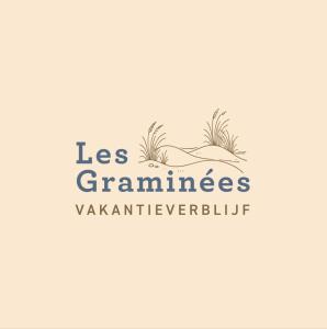 a logo for a landscaping company with palm trees at Vakantieverblijf Les Graminées in Koksijde +30 photos