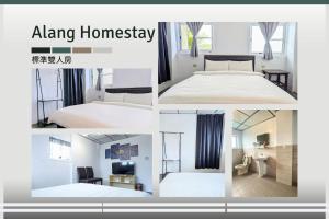 A bed or beds in a room at A-Lang Homestay