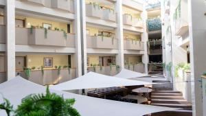 Balkón nebo terasa v ubytování Hotel Abastos Plaza