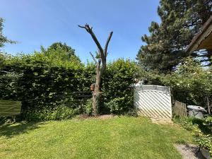 A garden outside Gemütliche Blockhütte in Wiennähe