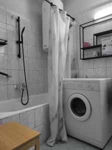 Ένα μπάνιο στο Blue&Green Apartment