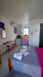 Kuchyň nebo kuchyňský kout v ubytování SunRiseStudiosPapanero + 35 fotografií