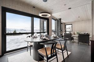 Χώρος καθιστικού στο Cabin in stunning surroundings