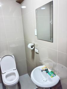 Koupelna v ubytování Hotel Litan Machu Picchu