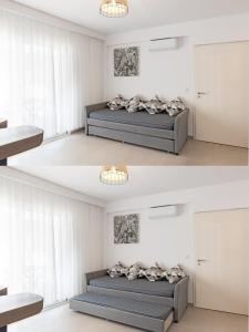 a bedroom with two beds in a room at Apartment Chrisi in Skala Potamias