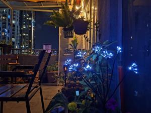 Aed väljaspool majutusasutust Chase Dream Hostel追梦空间
