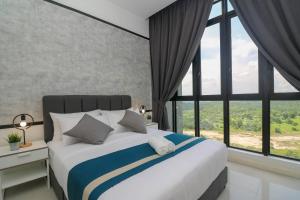 Postel nebo postele na pokoji v ubytování D'Pristine Suites by RR JBcity + 225 fotografií