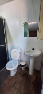 Koupelna v ubytování Pousada de Containers