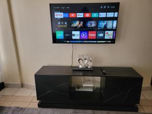 TV a/nebo společenská místnost v ubytování Cozy Apartment